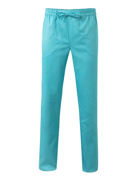 PANTALON PIJAMA CON CINTAS. TURQUESA CLARO TALLA 0-12